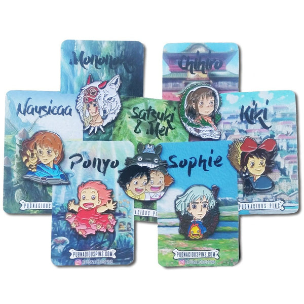 Girls Of Ghibli Enamel Pin Set