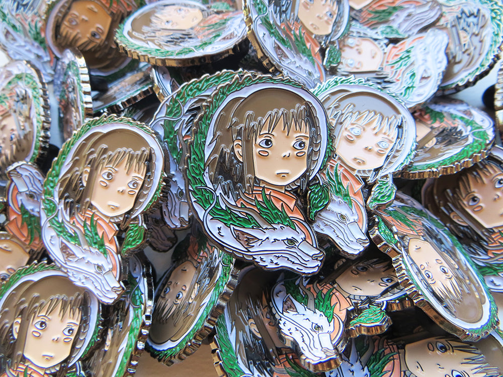 Spirited Away ピンバッジ パーカー】Dr.STONE グリッター缶バッジ