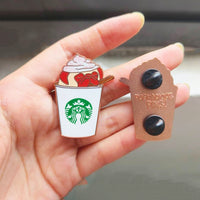 Pugkin Spice Latte Hard Enamel Pin