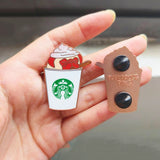 Pugkin Spice Latte Hard Enamel Pin