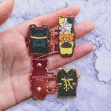 Cats In A Trenchcoat Hard Enamel Hinged Pin