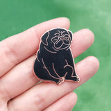 Relaxation Pug Hard Enamel Pin