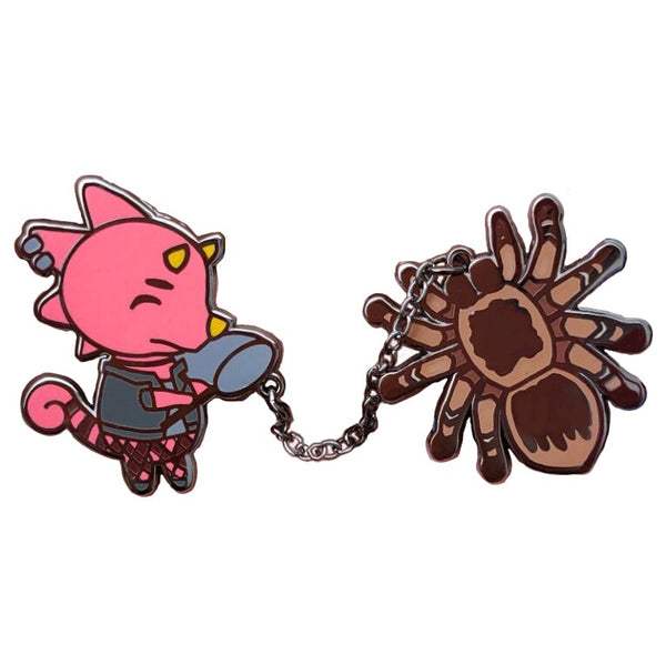 Animal Crossing Flick with Tarantula Chained Pins