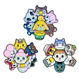 Animal Crossing Spinning Enamel Pin Set