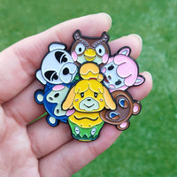 Animal Crossing Spinning Enamel Pin Set