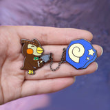 Animal Crossing Blathers with Fossil Chained Pins