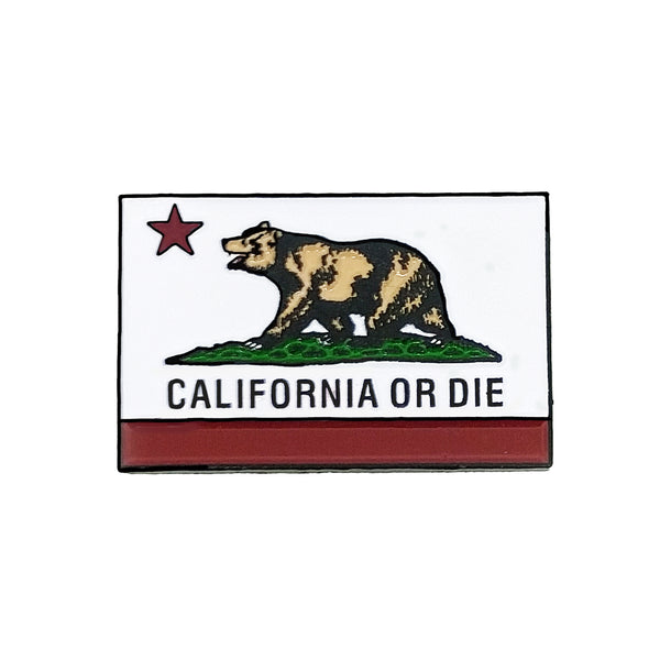 California Or Die Enamel Pin