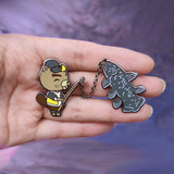 Animal Crossing Chained Pin Set