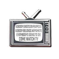 Rick And Morty "Come Watch TV" Hard Enamel Pin