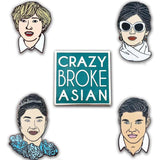 Crazy Rich Asians Enamel Pin Set