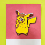Surprised Detective Pikachu Hard Enamel Pin