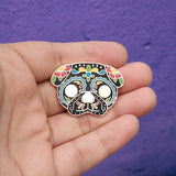 Sugar Skull Pug Hard Enamel Pin