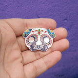 Sugar Skull Pug Hard Enamel Pin