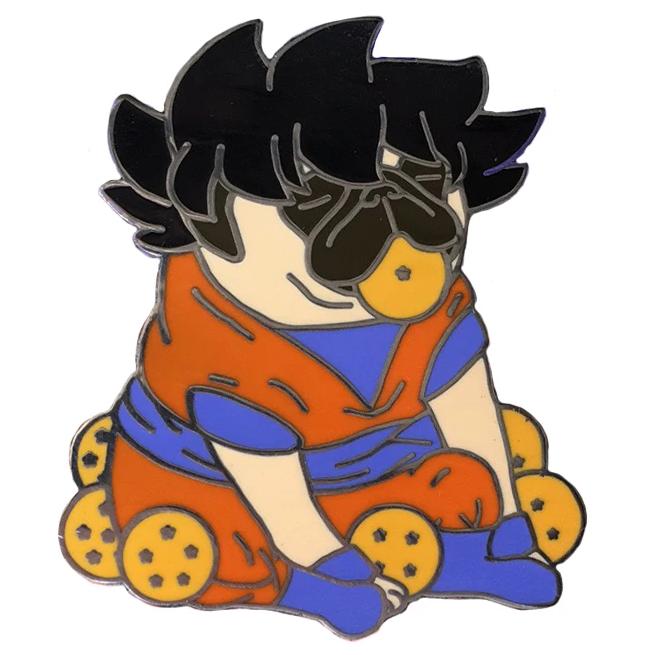 Dragon Pug Z Hard Enamel Pin – Pugnacious Pins