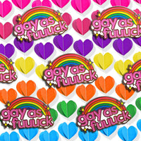 Gay As Fuuuck Hard Enamel Pin