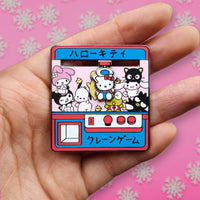 Hello Kitty Moving Crane Game Hard Enamel Pin