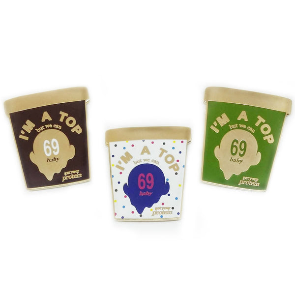 Halo Top "I'm A Top" Hard Enamel Pin