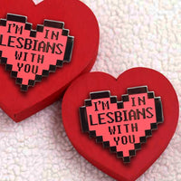Scott Pilgrim "I'm In Lesbians With You" Hard Enamel Pin