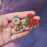 Animal Crossing Leif with Roses Chained Pins