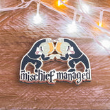 Fred And George Weasley Mischief Managed Hard Enamel Pin