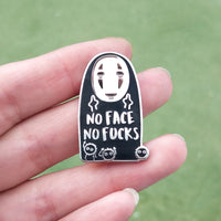 No Face No Fucks Hard Enamel Pin