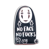 No Face No Fucks Hard Enamel Pin