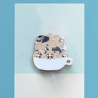 Pugs In A Mug Hard Enamel Pin