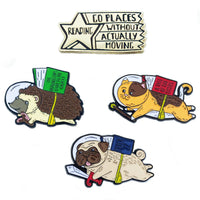 Lazy Readers Club Enamel Pin Set
