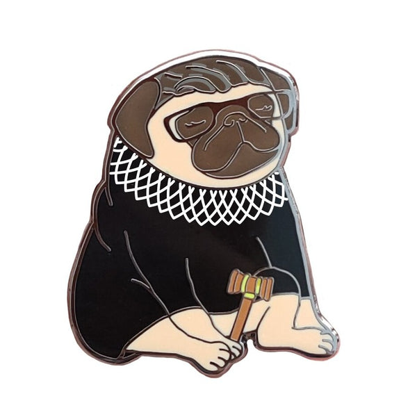 Ruth Bader Ginspug Hard Enamel Pin