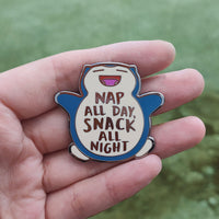 Snorlax PokeMood Hard Enamel Pin