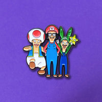 Super Belcher Bros. Enamel Pin