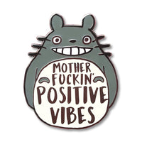 Totoro Positive Vibes Hard Enamel Pin