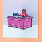 Spider Meme Enamel Pin